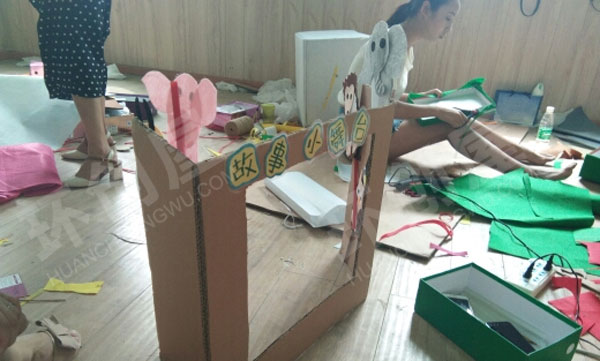 幼儿园表演区故事小舞台搭建图片
