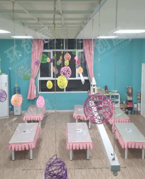 幼儿园毛线球挂饰图片