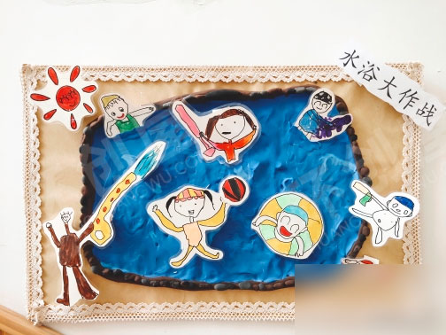 幼儿园走廊楼道环创运动风图片