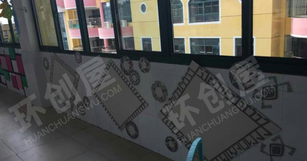 幼儿园环保走廊墙面作品图片