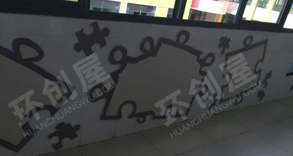 幼儿园环保走廊墙面作品图片