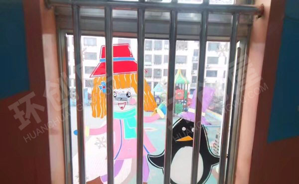 幼儿园有趣的玻璃刻画图片
