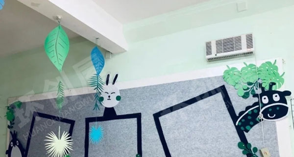 幼儿园ins风格绿色系家园联系栏图片