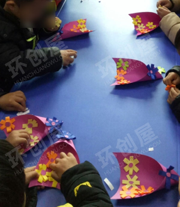 幼儿园三八节手工作品展示图片