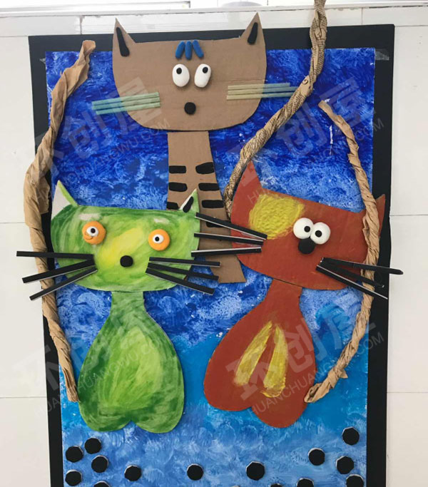 幼儿园低结构材料作品展示图片