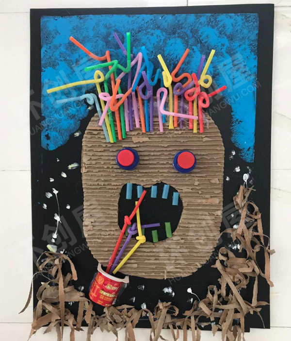 幼儿园低结构材料作品展示图片