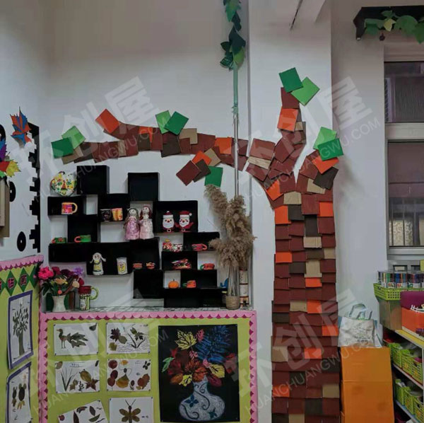 幼儿园叶子的秘密作品展示图片