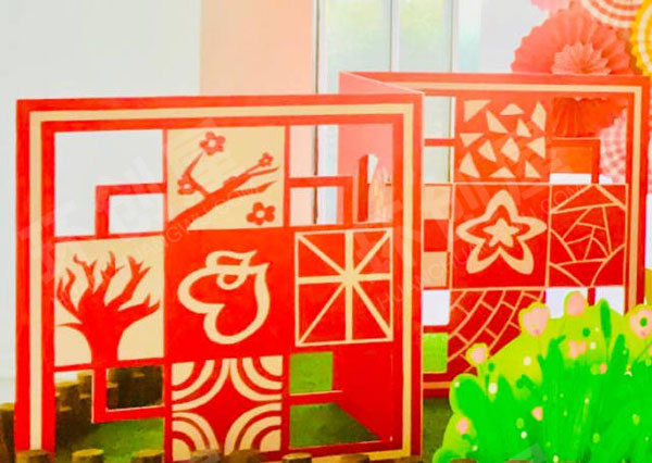 幼儿园户外环创我为祖国庆华诞图片