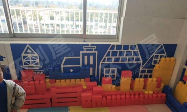 幼儿园废物利用搭建作品图片