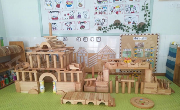 幼儿园搭建区作品图片