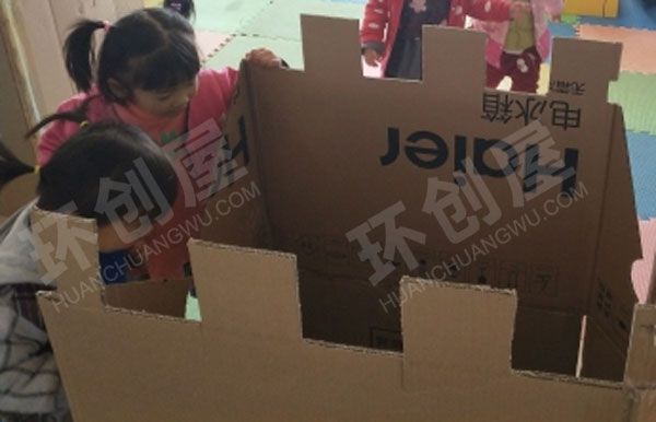 幼儿园废物利用搭建作品图片