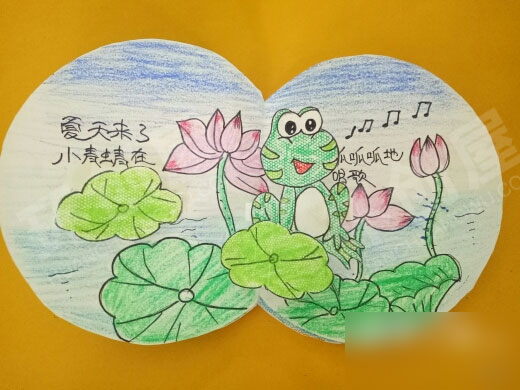 幼儿园阅读区自制立体书夏天来了环创图片