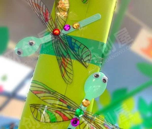 幼儿园美工区一次性勺子的动物造型图片