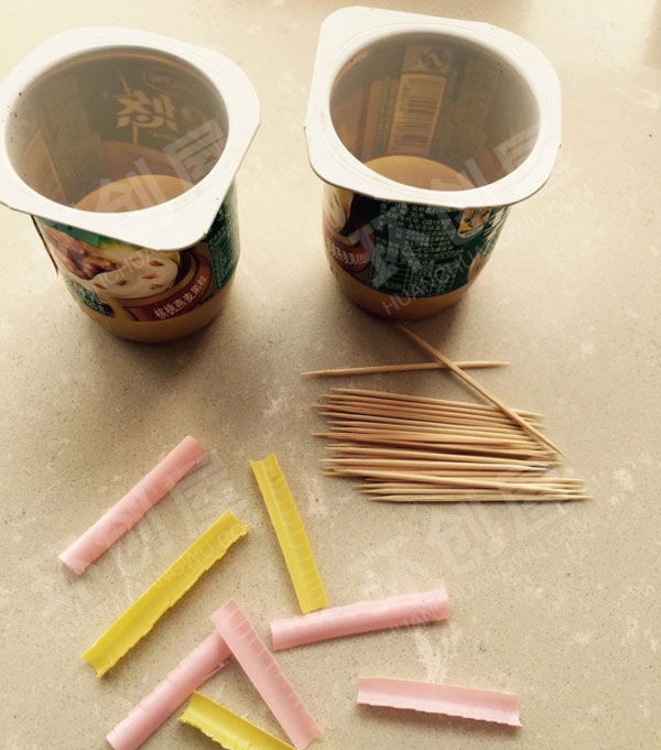 幼儿园美工区制作手工吸管粘土雏菊图片