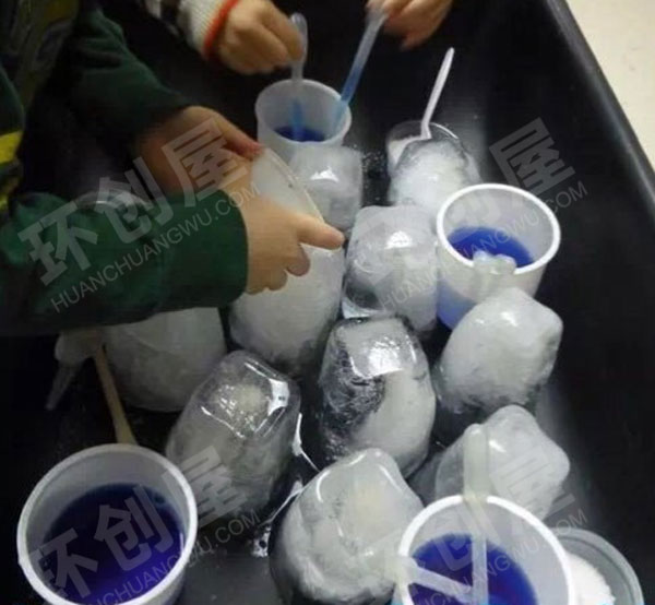 幼儿园科学区冰块有什么奥秘图片