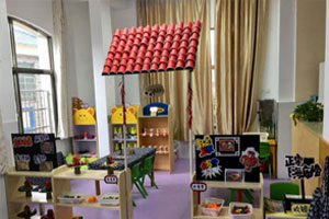 幼儿园角色游戏中国风火锅城图片5张