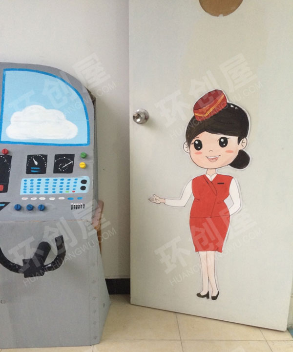 幼儿园角色游戏航空游戏图片