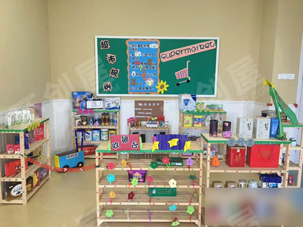 幼儿园角色区班级超市图片