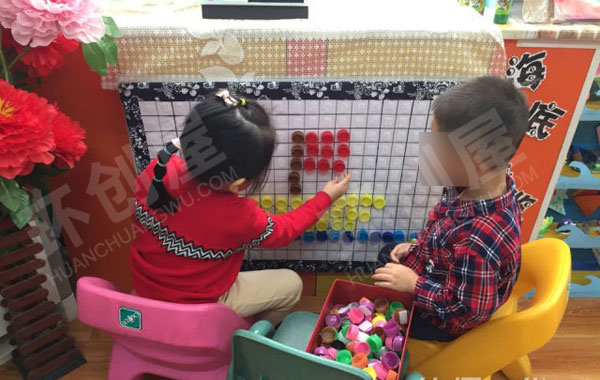 幼儿园益智区摆摆乐自制玩教具图片
