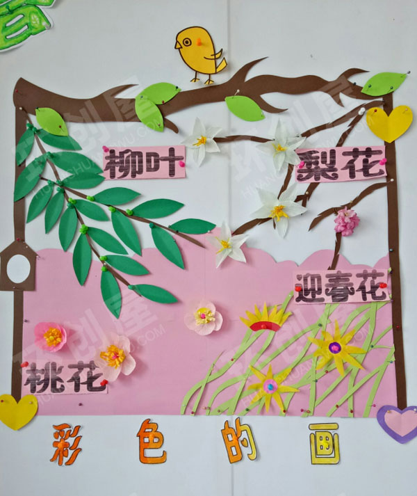 幼儿园美丽的春天主题墙环创图片