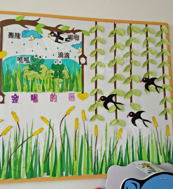 幼儿园美丽的春天主题墙环创图片