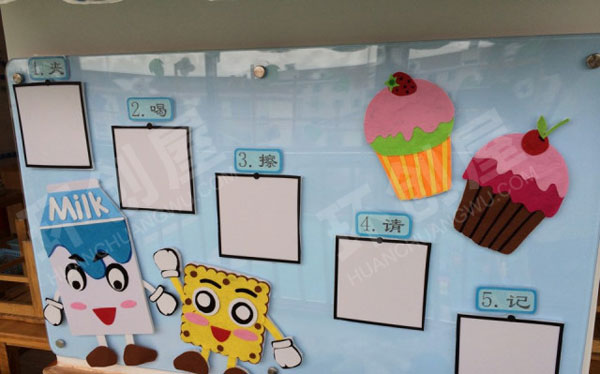 幼儿园美食教室墙面布置图片