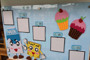 幼儿园美食教室墙面布置图片2张