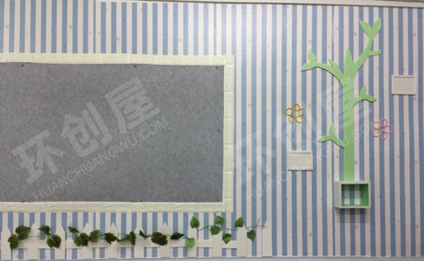 幼儿园小清新风格简约大方墙面布置图片