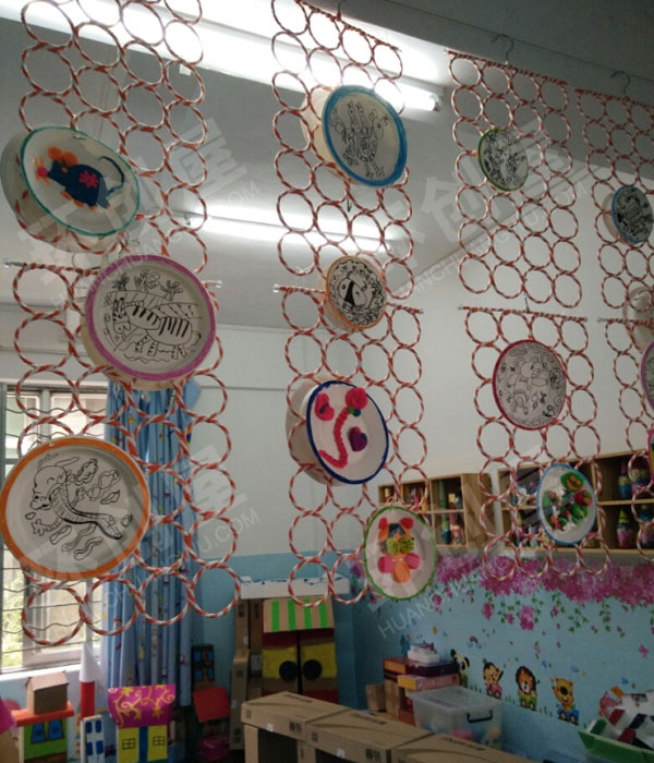幼儿园废物利用环保各种样式吊饰图片