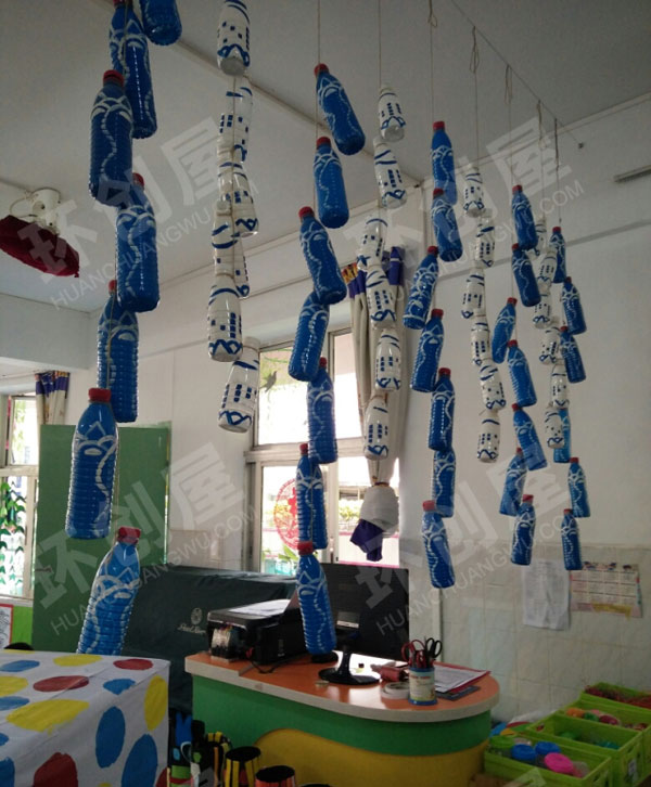 幼儿园废物利用环保各种样式吊饰图片