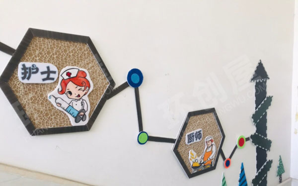 幼儿园走廊楼梯墙面各种卡通图片