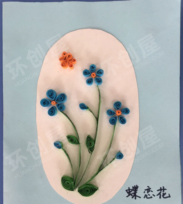 幼儿园走廊手工制作衍纸画墙面装饰图片