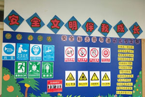 幼儿园走廊安全文明墙面图片