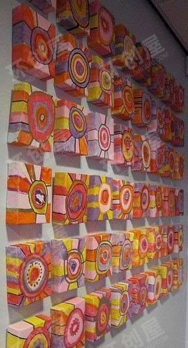 幼儿园儿童作品展示墙图片