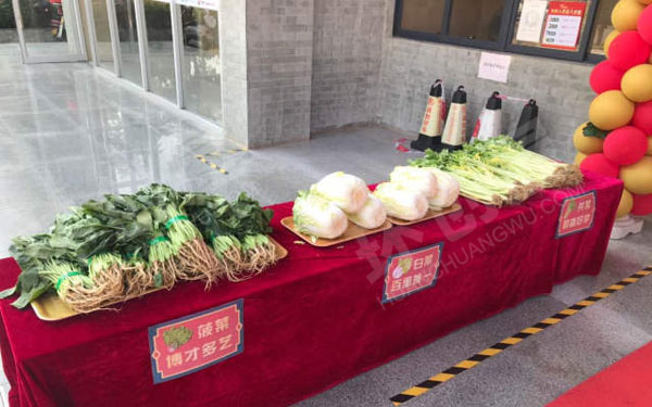 幼儿园户外开学典礼展板海报物资摆放图片