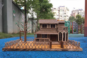 幼儿园建构区麻绳小别墅图片9张