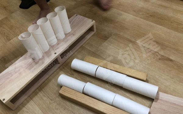 幼儿园建构区积木收纳和墙面展示图片