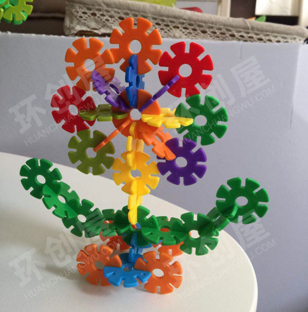 幼儿园雪花片建构造型图片