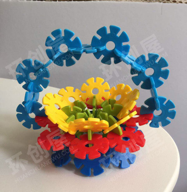 幼儿园雪花片建构造型图片