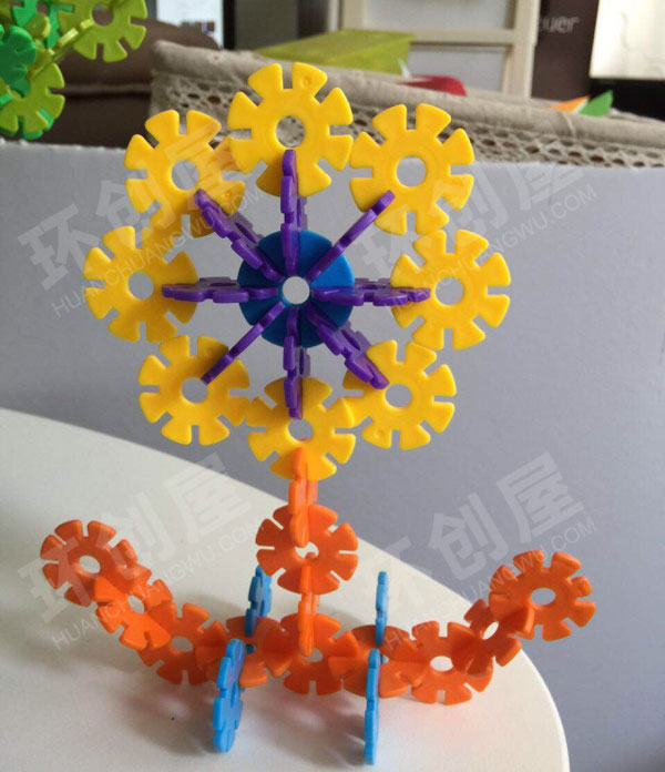 幼儿园雪花片建构造型图片