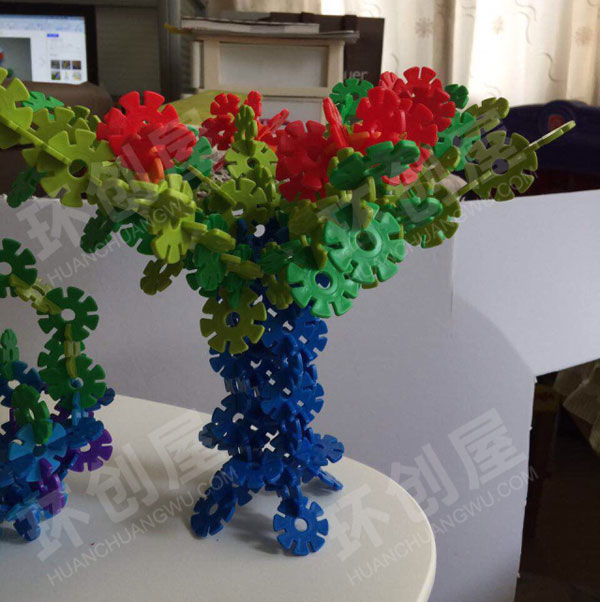 幼儿园雪花片建构造型图片