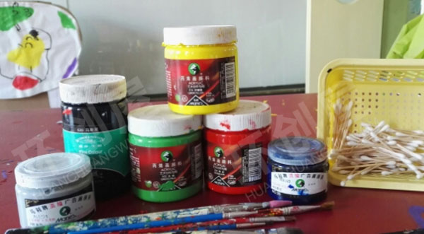 幼儿园美工区帆布画图片