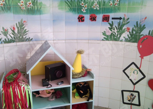 幼儿园角色游戏照相馆摄影棚图片