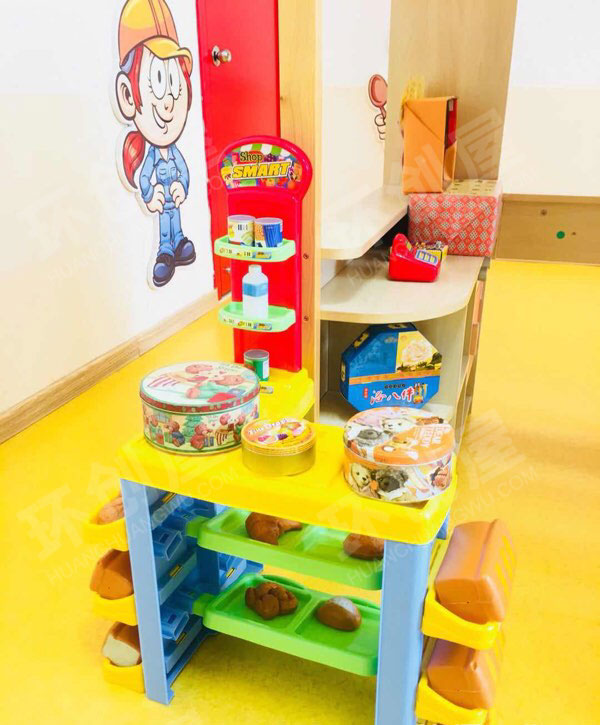幼儿园角色区游戏废物利用小超市图片
