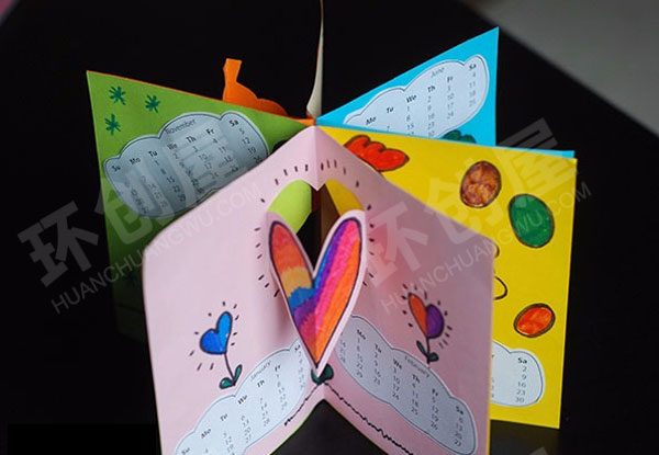 幼儿园益智区自制台历图片