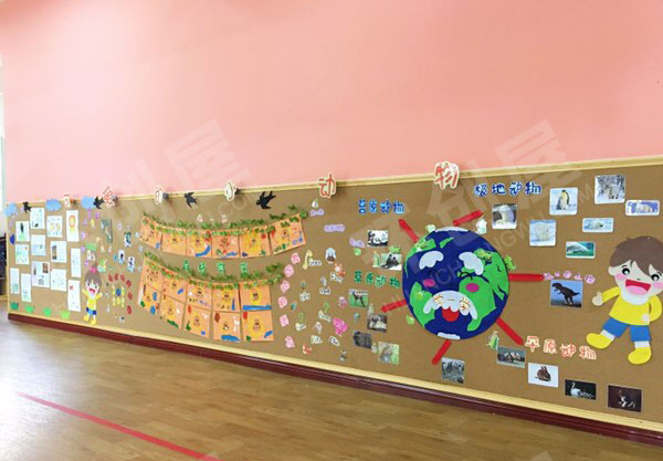 幼儿园可爱的小动物主题墙图片