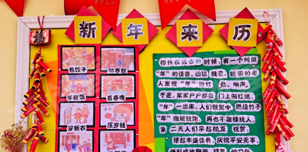 幼儿园幸福中国年主题墙图片