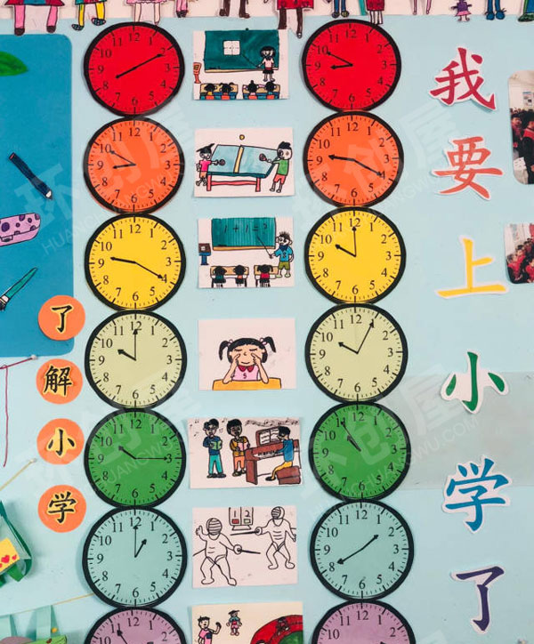 幼儿园环创我上小学了主题墙图片