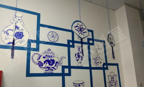 幼儿园浓浓的青花瓷吊饰图片