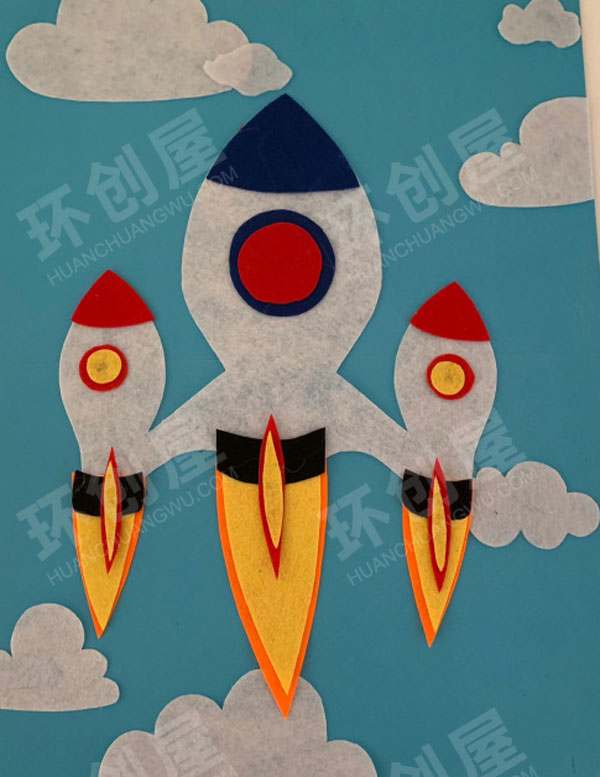 幼儿园火箭太空系列挂饰图片